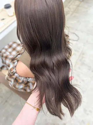 ロング カラー 🌼透明感艶カラー オリーブ🌼河村咲のヘアスタイル