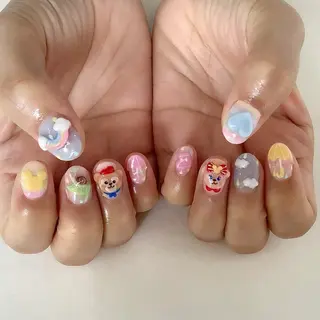 ネイル 💎🐰 saki. m 🐰💎のネイルデザイン