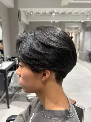 メンズ 毛流れパーマ/曲がる 縮毛矯正/原田海朱のヘアスタイル