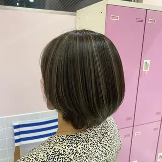 ミディアム 抜け感/ワンカラー/ 明大前/桑田のヘアスタイル