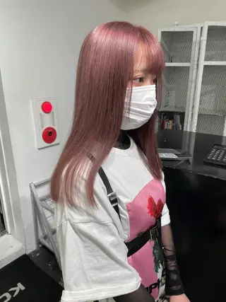 ロング カラー ヘアアレンジ 艶ハイトーン/ヘア アレンジAYAKAのヘアスタイル