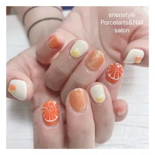 ミディアム ネイル 👑enen style👑のネイルデザイン