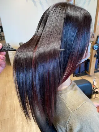 ロング カラー 関口 友行のヘアスタイル