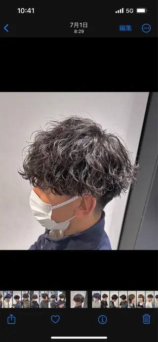 ショート パーマ メンズ 🖤Ayumi🖤 メンズ特化❤️‍🔥のヘアスタイル