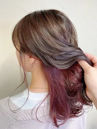 ミディアム 髪質改善/レイヤー ストウシンゴのヘアスタイル