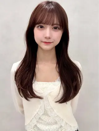 ロング カラー はづき 🥀新宿のヘアスタイル