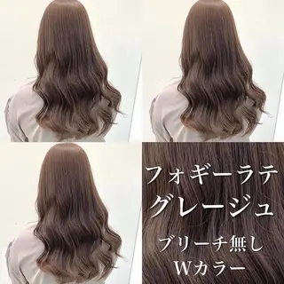 セミロング 💍大人デザイン /ハイトーン♡リクトのヘアスタイル