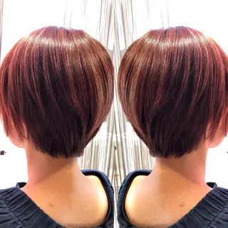 ショート カラー Agu hair Ao 香取佐原店所属・蓑輪 ミノワのヘアスタイル
