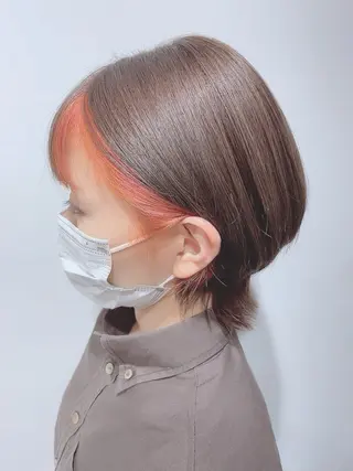 カラー 長尾菜々美🐰 ／ハイトーンカラーのヘアスタイル