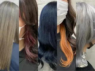 セミロング カラー ヘアアレンジ 【ピンク/韓国ヘア/ ヘアセット】亜海のヘアスタイル