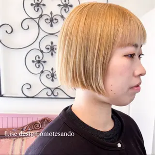 ショート カラー ヘアアレンジ メンズ 表参道Lise おおいしおりのヘアスタイル