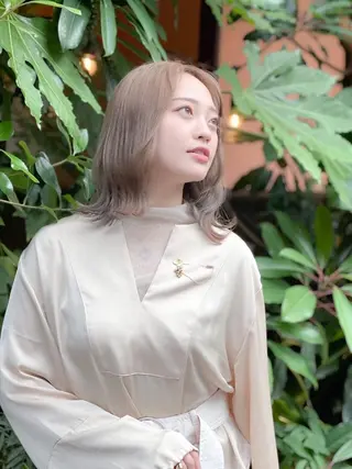 カラー 透明感韓国ヘア💍 横浜UNITED♡のヘアスタイル