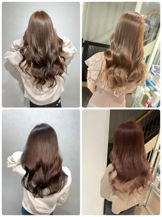 セミロング カラー ヘアアレンジ 🔥ハイトーンカラー ギャルNAOKI🔥のヘアスタイル