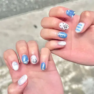 ネイル シモダ カスミ 🦀 @ksm_smdのネイルデザイン