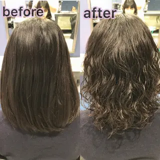 ミディアム パーマ ブリーチ縮毛矯正/ デサキ ショウヘイのヘアスタイル