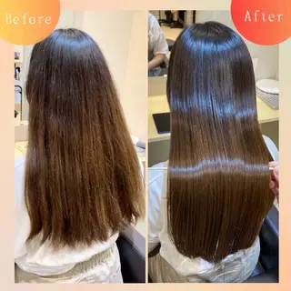 ロング 自然で柔らかい縮毛 矯正✨松尾郁哉のヘアスタイル