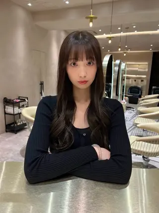 ロング 韓国ヘア/ベージュ カラー/髪質改善/涼のヘアスタイル