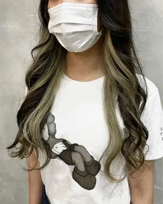 ロング カラー 【ピンク/韓国ヘア/ ヘアセット】亜海のヘアスタイル