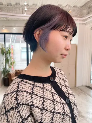 ショート カラー 高明度ハイトーン× ショート/莉音🧤のヘアスタイル