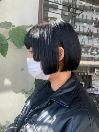 ショート ボブ/ベージュ/ パーマ🪿近森ゆいのヘアスタイル