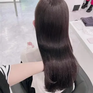 セミロング カラー ヘアアレンジ Ella所属・nana【艶髪】/ レイヤー/縮毛矯正のヘアスタイル