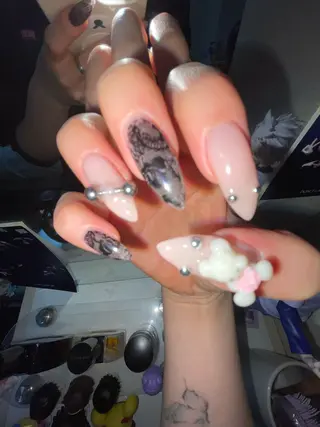 ネイル GO TODAY 吉祥寺Glint所属・うの 韓国ﾈｲﾙ໒꒱⋆⭒˚のネイルデザイン