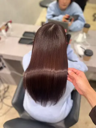 ロング 【ヤバ髪から美髪へ】 縮毛矯正特化アチワのヘアスタイル