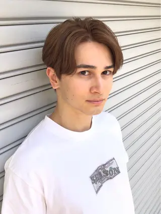 ショート メンズ hair living Liko池袋東口店所属・✨透明感カラー🌱 上村　舜のヘアスタイル