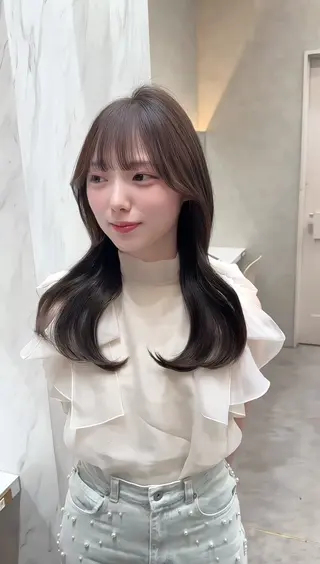 セミロング 坂口 京平のヘアスタイル