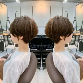 ショート カラー 前田 健太のヘアスタイル
