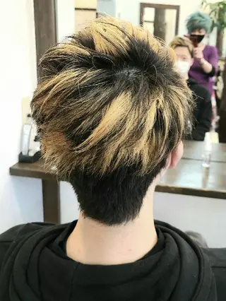 ショート メンズ カラー 【大宮】デザイナー Anne 諳 アンのヘアスタイル