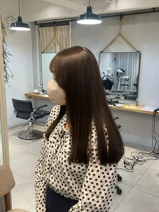 ロング カラー とば みゆうのヘアスタイル