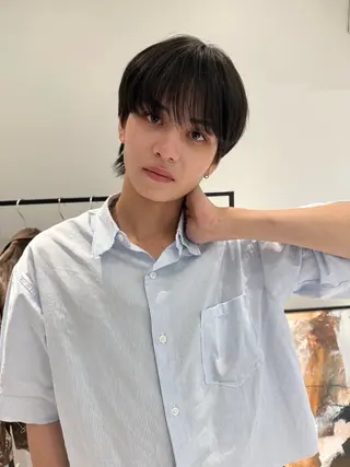 メンズ 立川ブリーチ ピンク宮崎のヘアスタイル