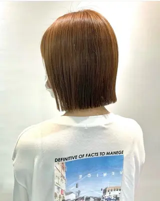 ミディアム 池袋/ボブ/ボブ矯正 髪質改善/山本のヘアスタイル