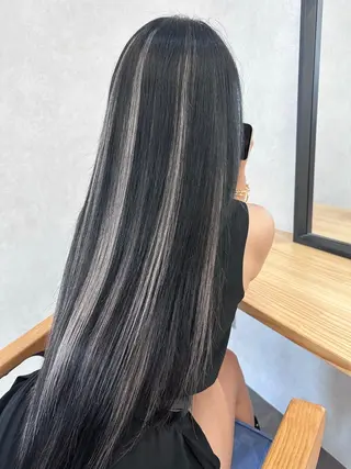 ロング カラー 永田 雄真のヘアスタイル
