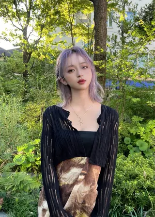 ミディアム カラー ヘアアレンジ hao 髪質改善/トリートメント/レイヤーカット【ハオ】所属・ハイトーンモデル募集 / Ayaka🎀のヘアスタイル