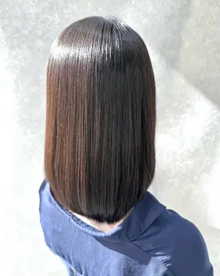 セミロング 🔸縮毛矯正/髪質 改善カラー石崎🔸のヘアスタイル