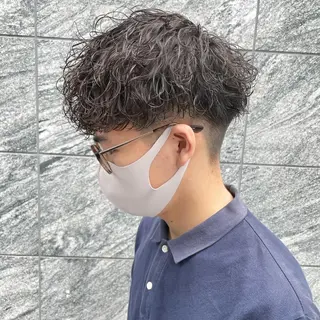 ショート カラー パーマ メンズ 【メンズサロン】 BLUCK 横浜のヘアスタイル