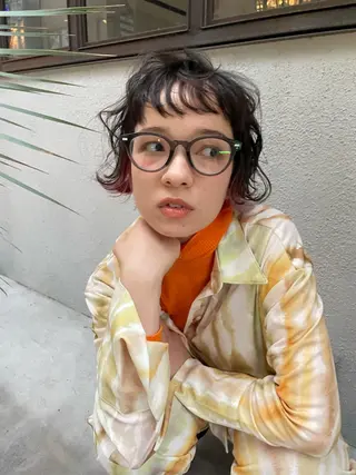 ショート パーマ ショート/ボブ/ 心斎橋/宮脇美奈のヘアスタイル