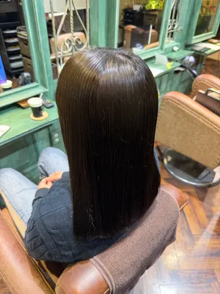 セミロング Monan 新宿所属・ケイジ✨透明感 /艶カラー✨のヘアスタイル