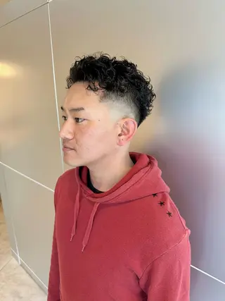 ショート パーマ メンズ メンズパーマ達人/ フェード/イツキのヘアスタイル