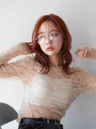 ミディアム 山口里莉 /パーマモデル募集のヘアスタイル