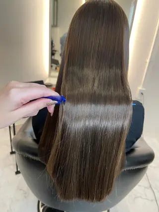 ロング カラー &chaLme   心斎橋所属・emi/髪質改善/ 韓国風/艶カラーのヘアスタイル