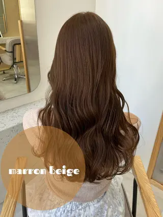 ミディアム カラー ヘアアレンジ 🥀暖色韓国ヘア💕 保科侑花のヘアスタイル