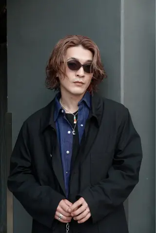 ミディアム メンズカット/パーマ /ユアサシュンスケのヘアスタイル