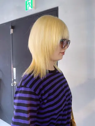 ミディアム 柏 ウルフ/レイヤー 田中佐和🐺のヘアスタイル