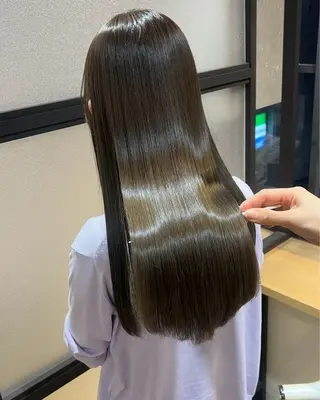 ロング カラー 艶カラー/韓国顔周り 🎀mamiのヘアスタイル