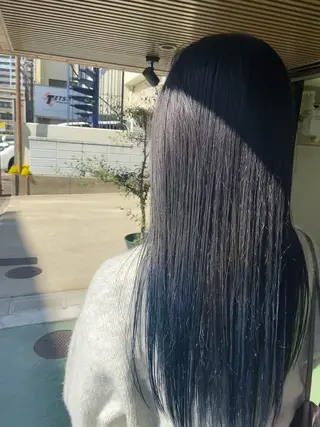 ロング カラー 田中 あやなのヘアスタイル