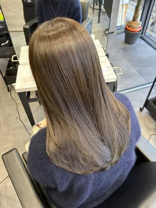 セミロング カラー 永井大樹✨ 透明感カラー✨のヘアスタイル