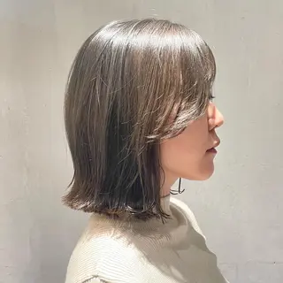 セミロング カラー DX SHARE SALON所属・matka白髪ぼかし 大人ヘア/KEIKOのヘアスタイル